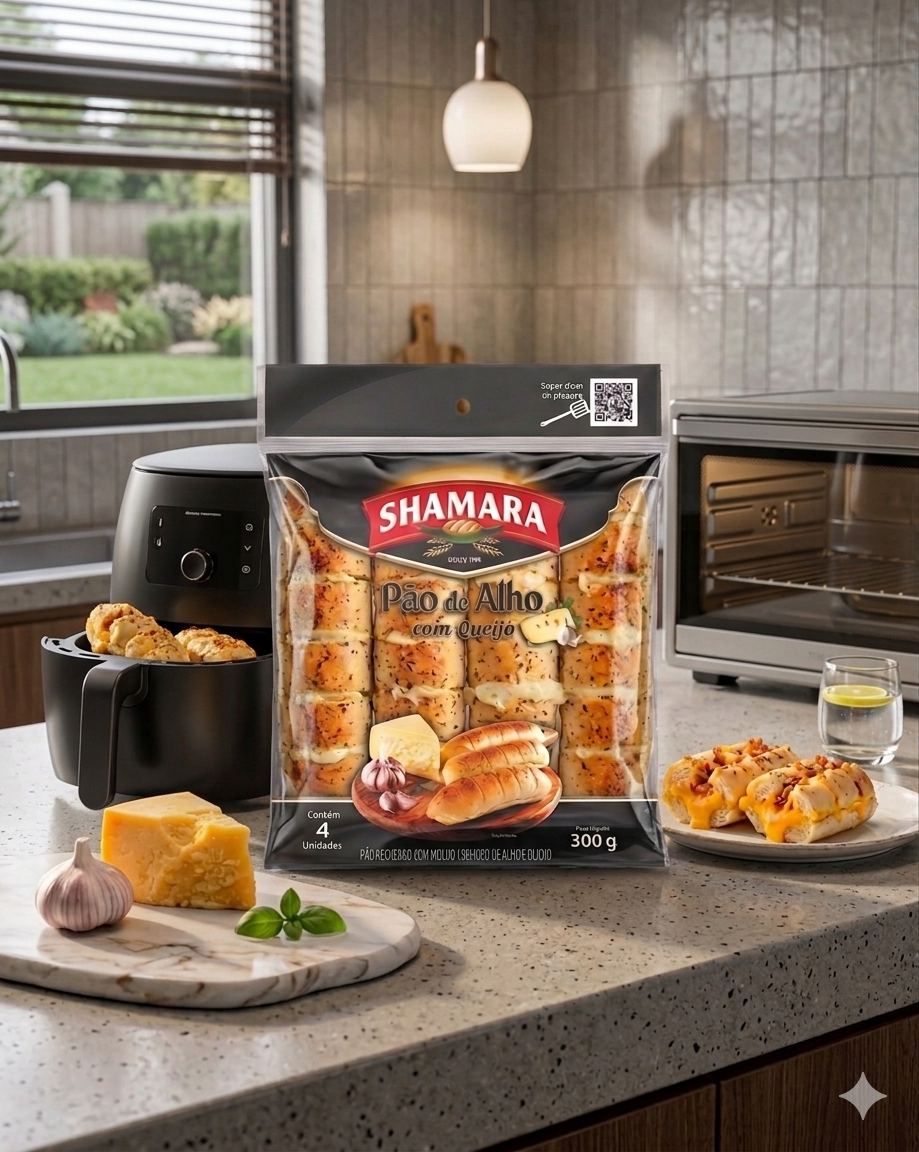 Pão de Alho com Queijo Shamara